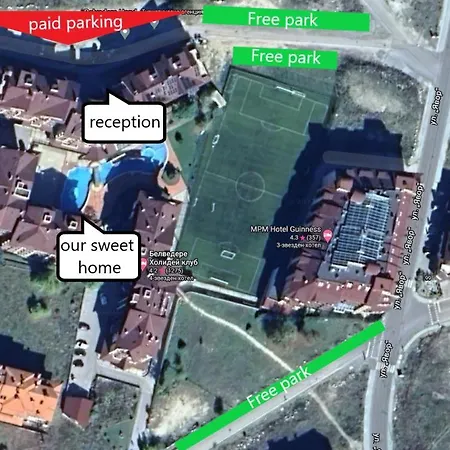 アパートホテル 500м. от лифта сладък дом в белведере комплекс 4*