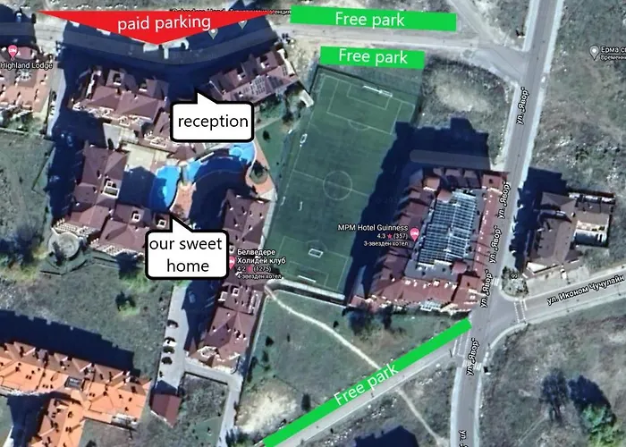 Апартхотел 500м. от лифта сладък дом в белведере комплекс 4*